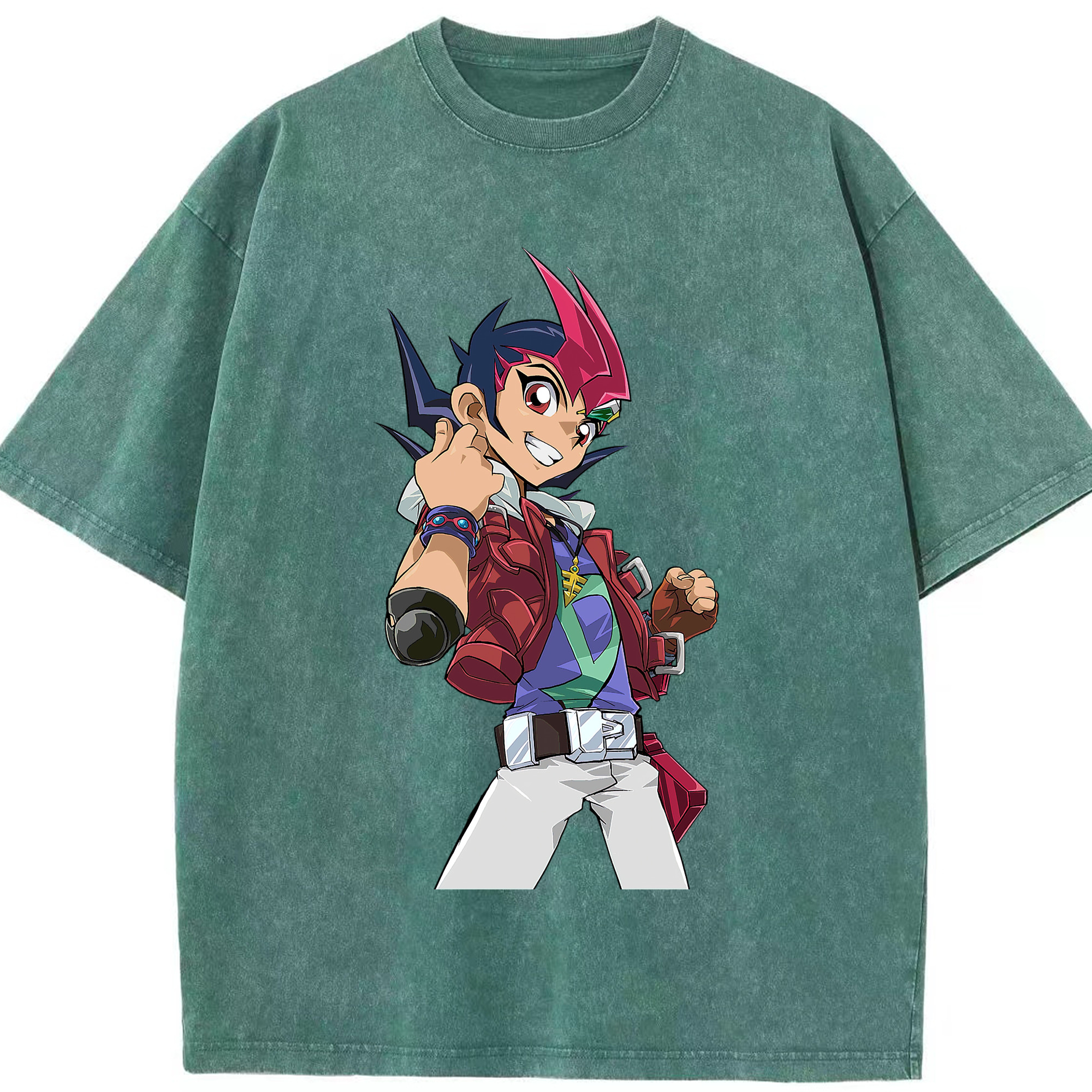 （画像用） 遊☆戯☆王 Yu-Gi-Oh! 綿100% ヴィンテージ風 半袖Tシャツ（フロントプリント）